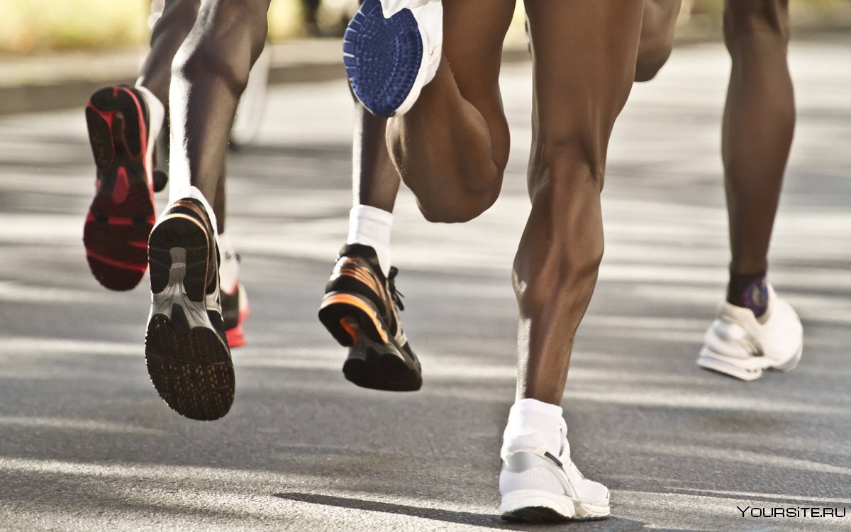 Ноги бегуна после марафона