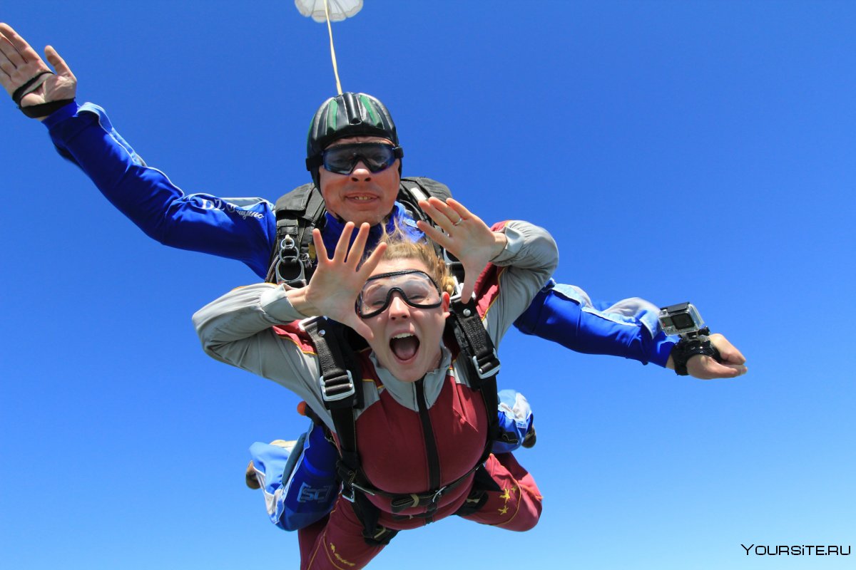 Кейт Бланшетт прыжок с парашютом
