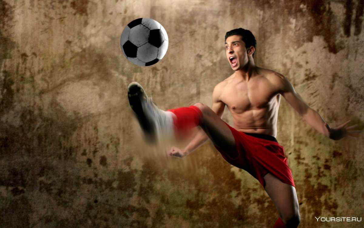 Спортсмен с мячом