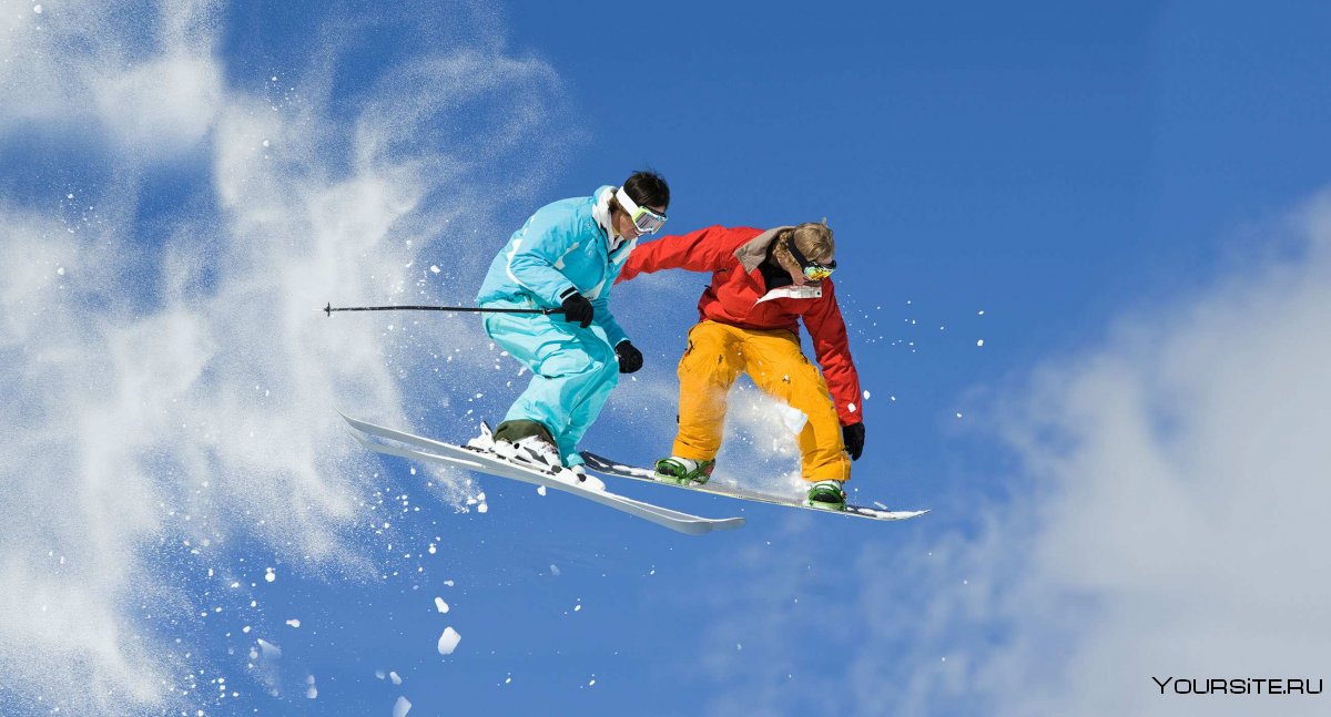 Сноубординг девушки