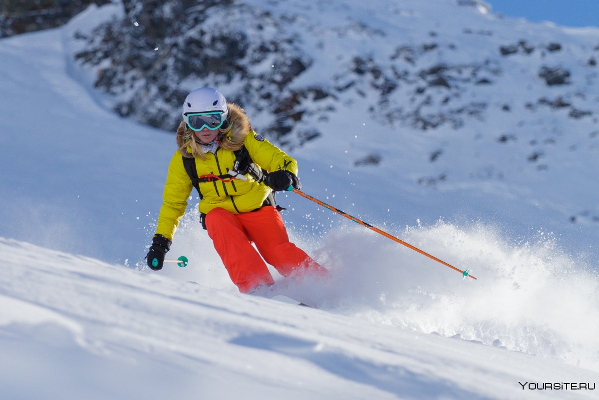 Лыжи с инструктором для девушек