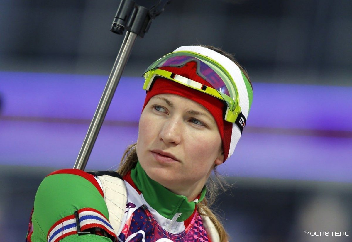 Биатлонистка Дарья Домрачева