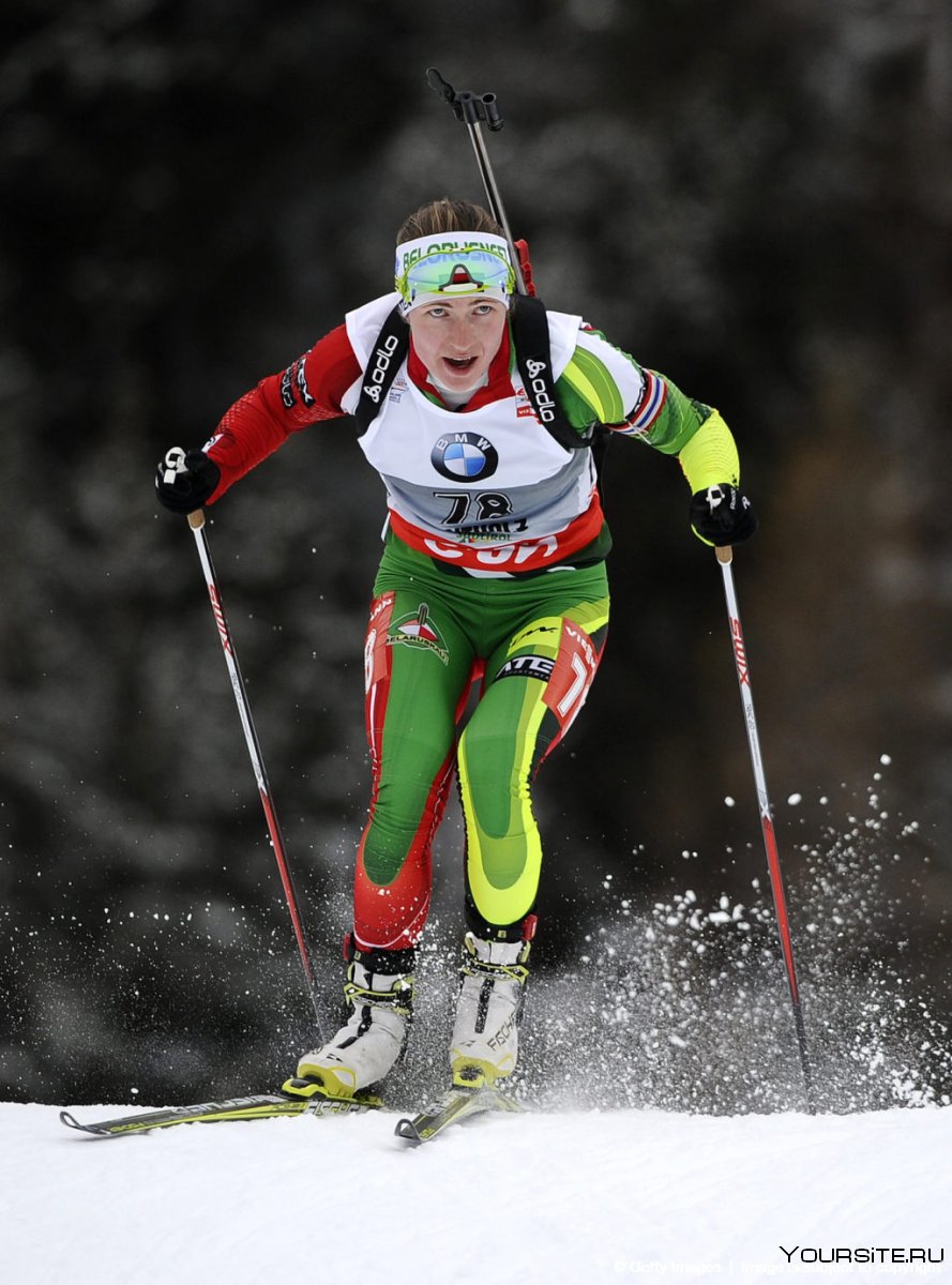 Дарья Домрачева на лыжах