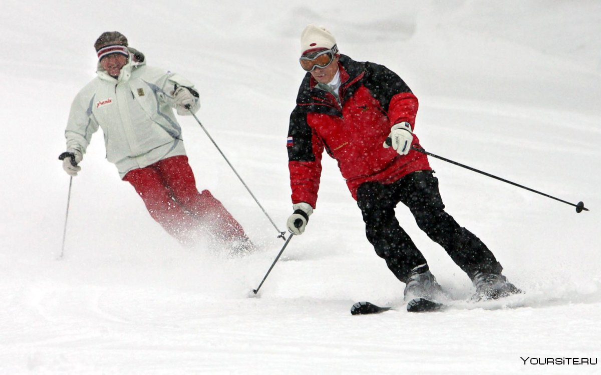 Путин на горных лыжах