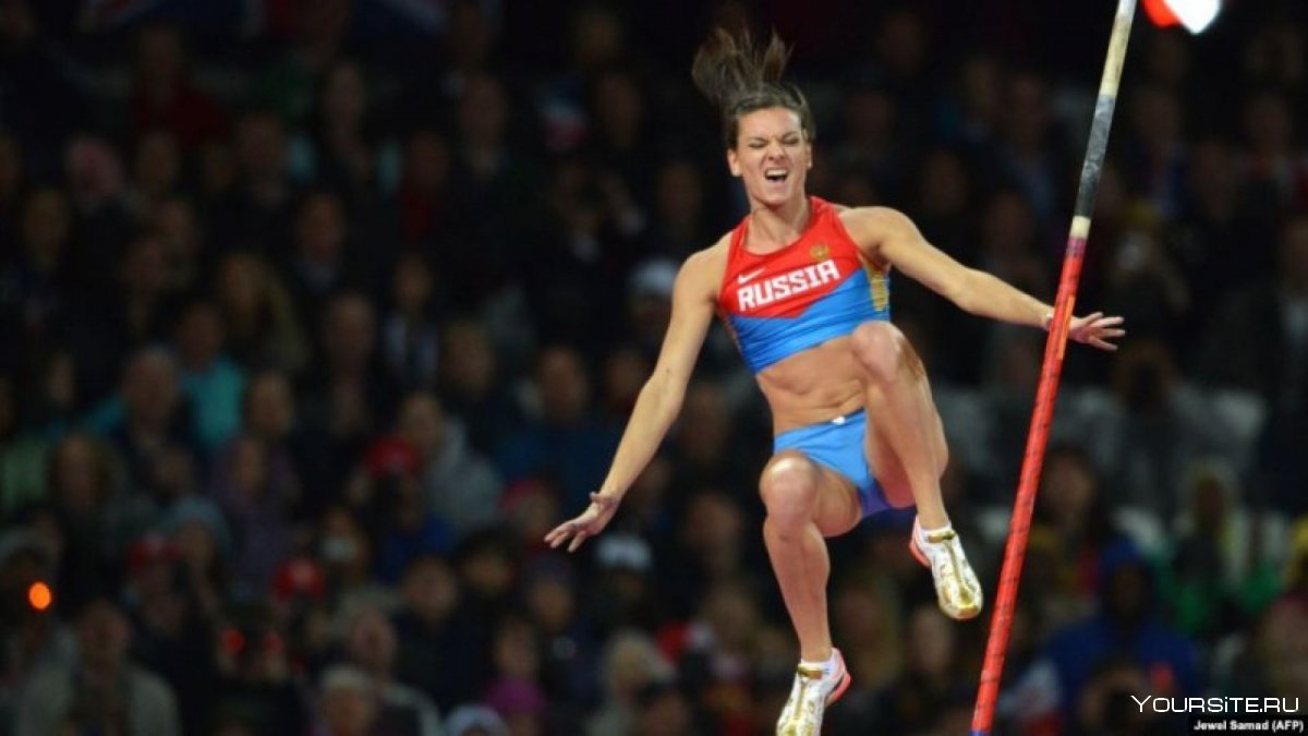 Елена Исинбаева Афины 2004