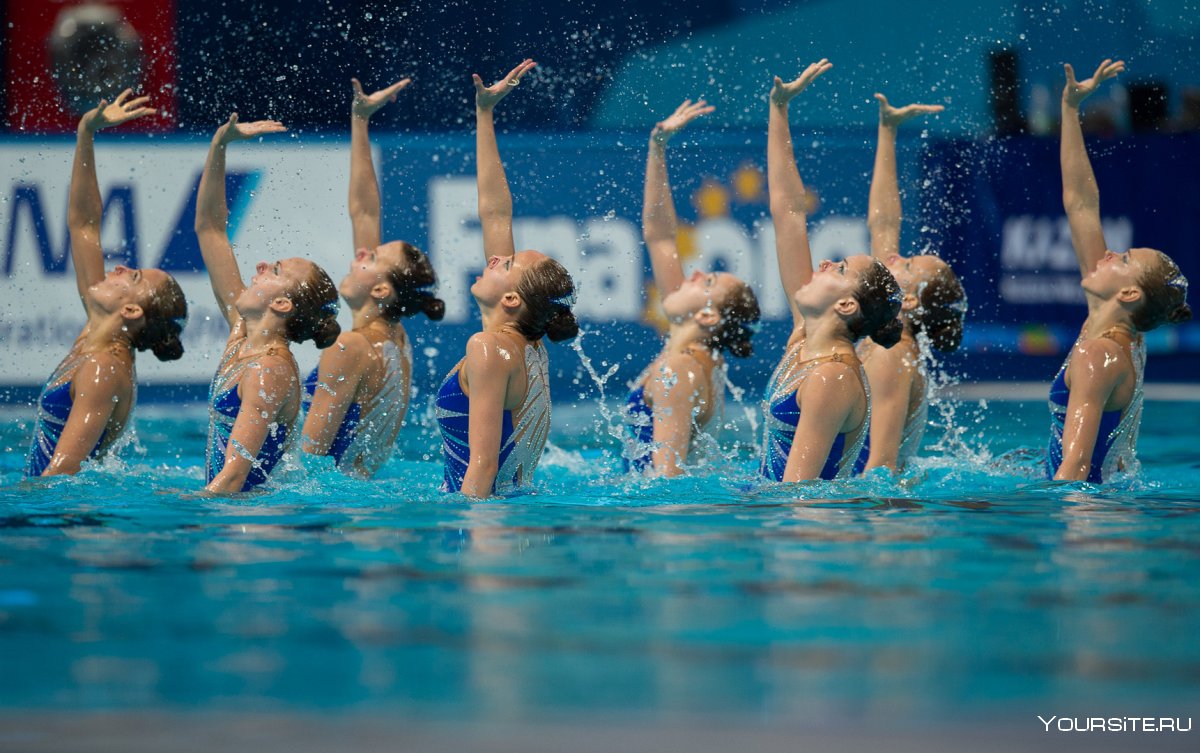 Российские спортсменки по синхронному плаванию