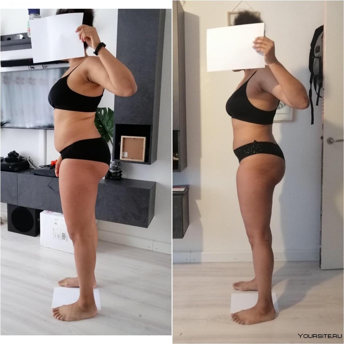 Марафон похудения до и после