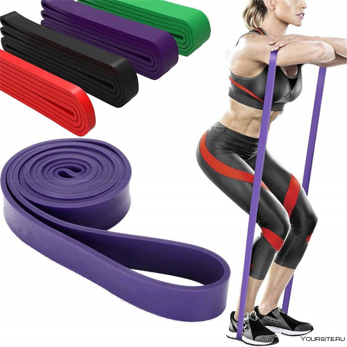 Набор фитнес резинок exercise Resistance Belt