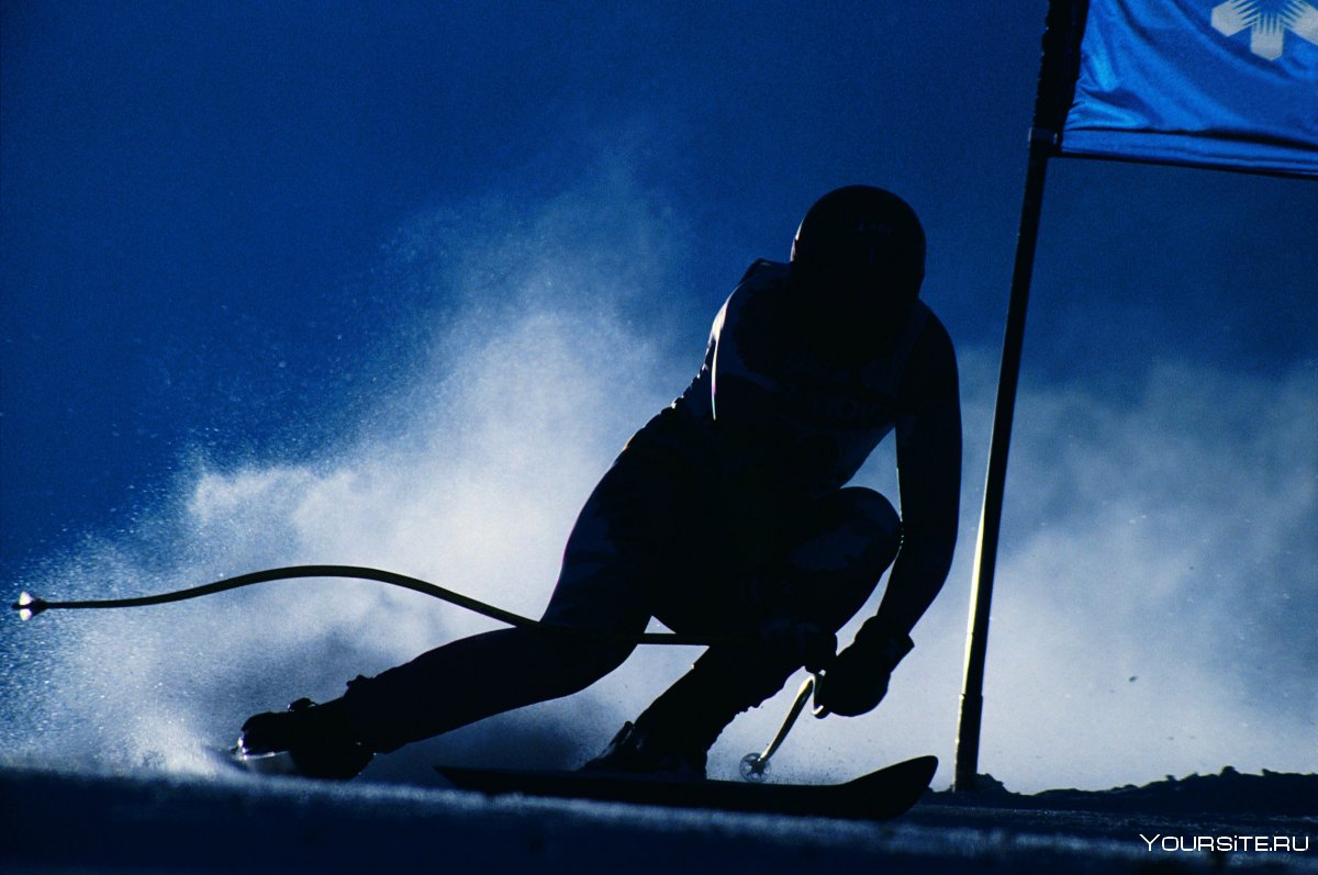 Лыжник фон