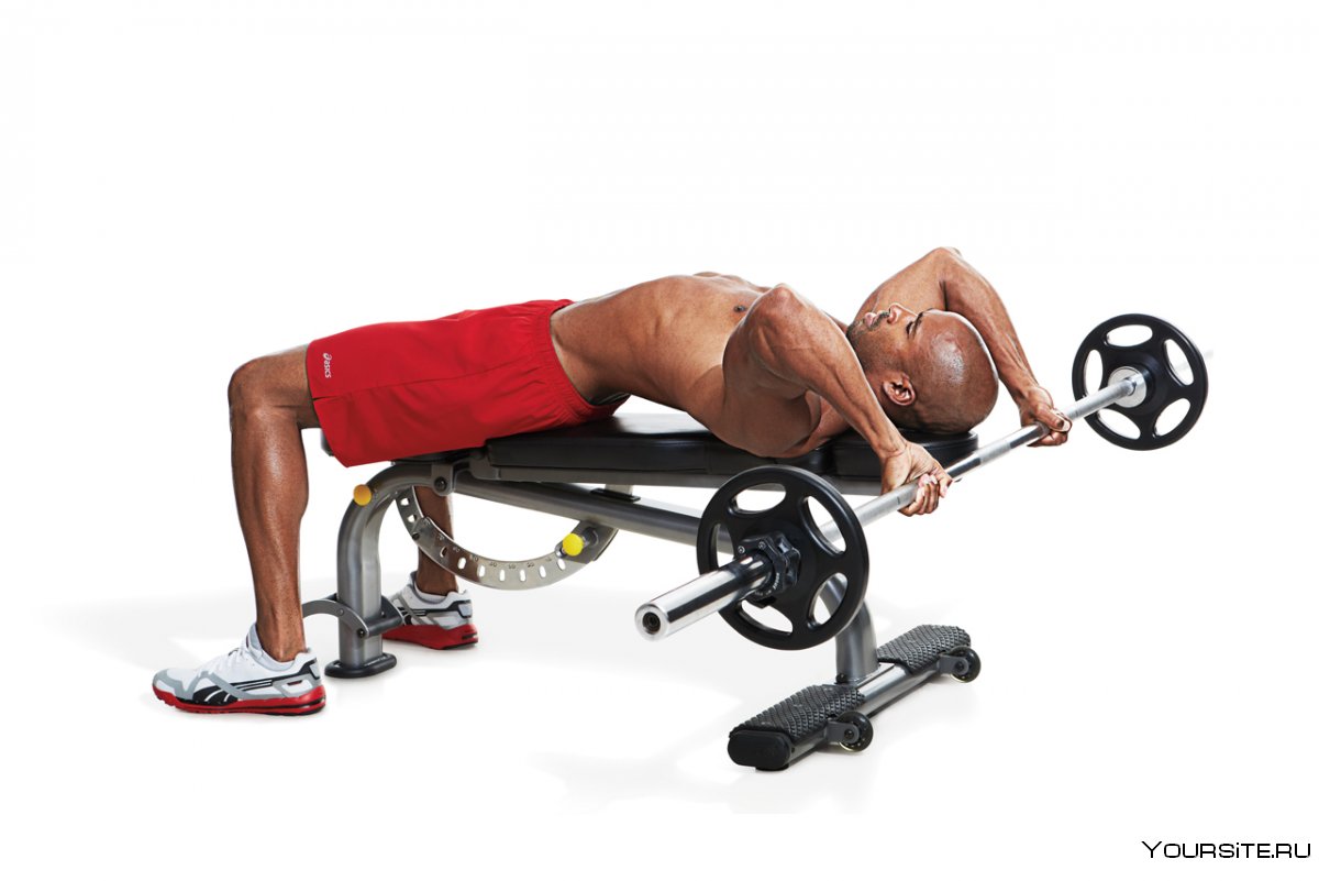 Barbell Triceps Extension - Seated