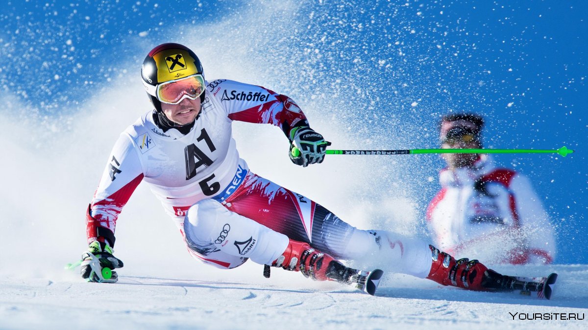 Марсель Хиршер на лыжах