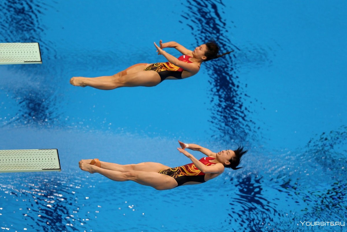 Олимпийское плавание прыжки