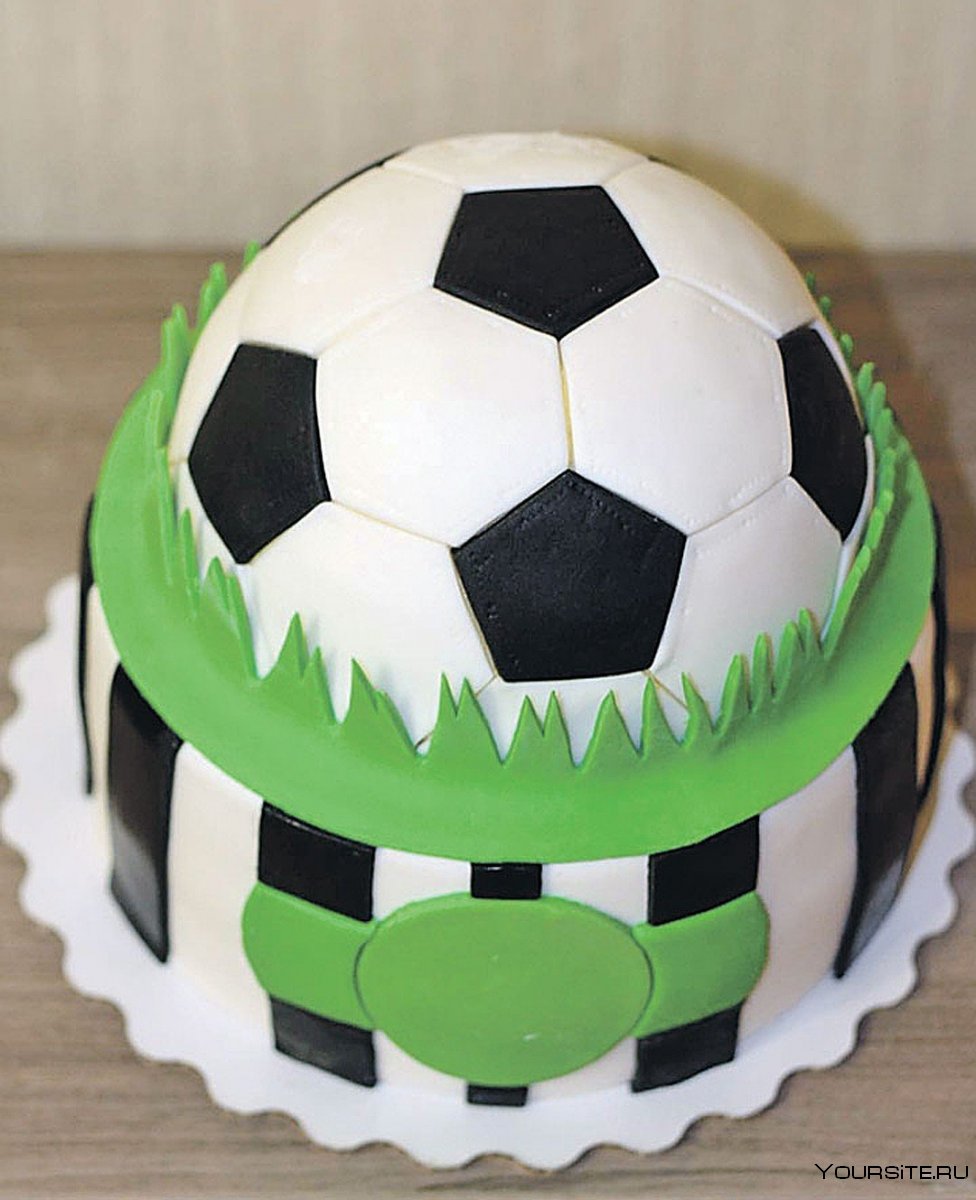 Футбольный торт объемный