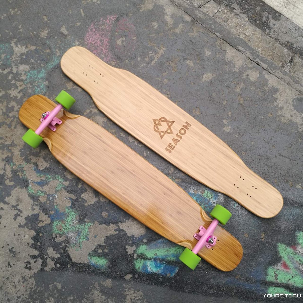Скейтборд для девочек классический деревянный