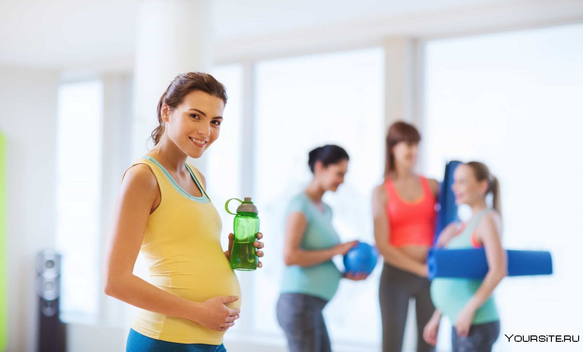Беременная фитнес