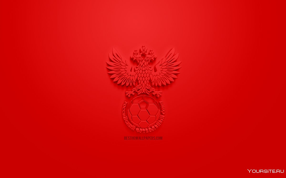 Герб РФ на Красном фоне
