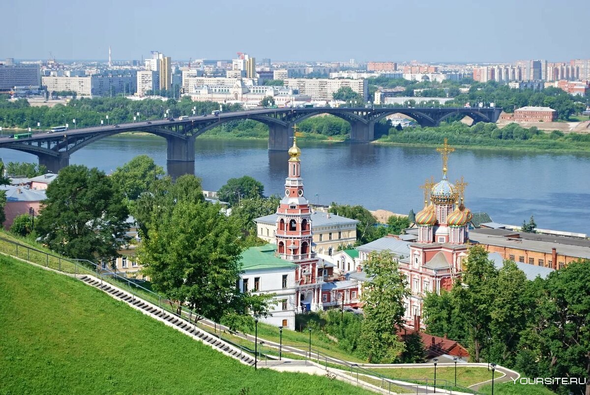 Нижний Новгород с реки на Кремль