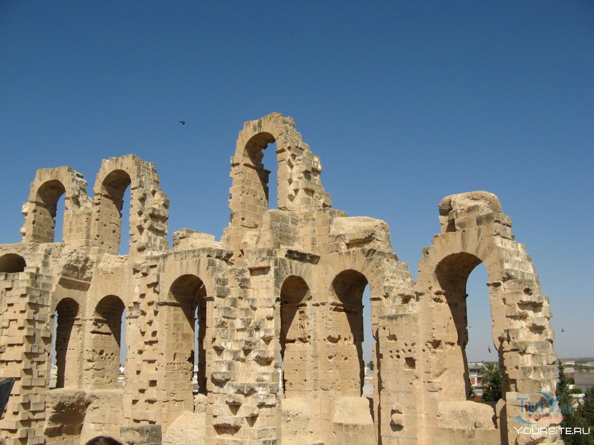 Древний город Карфаген в Тунисе