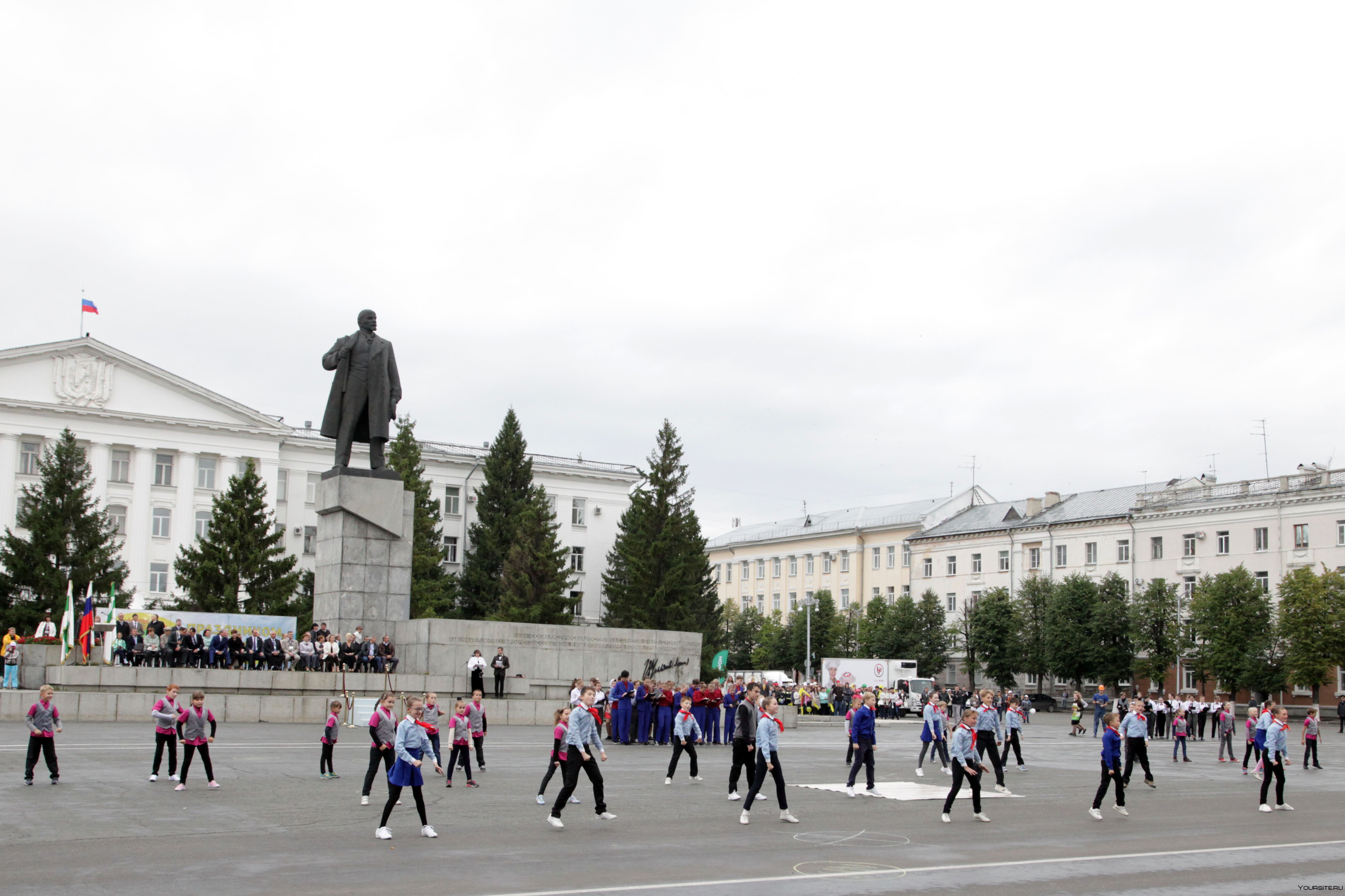 Курган площадь Ленина сверху
