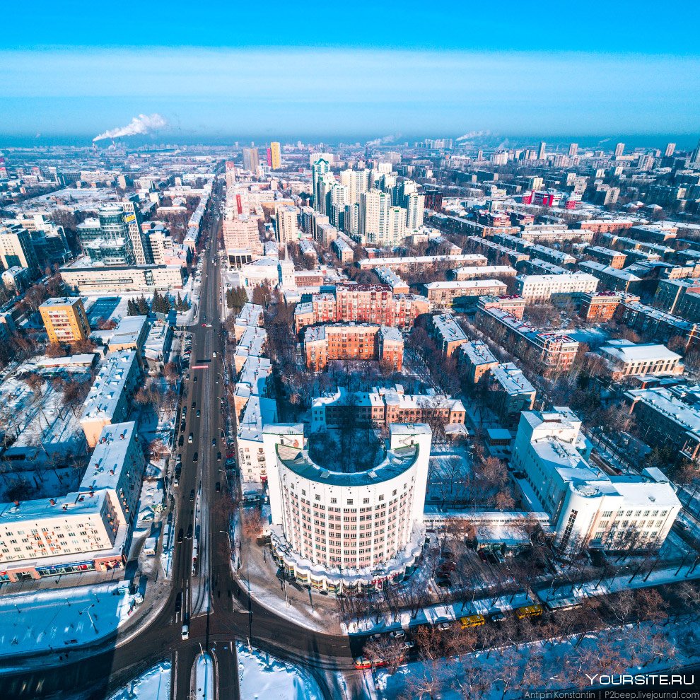 Екатеринбург с высоты птичьего полета