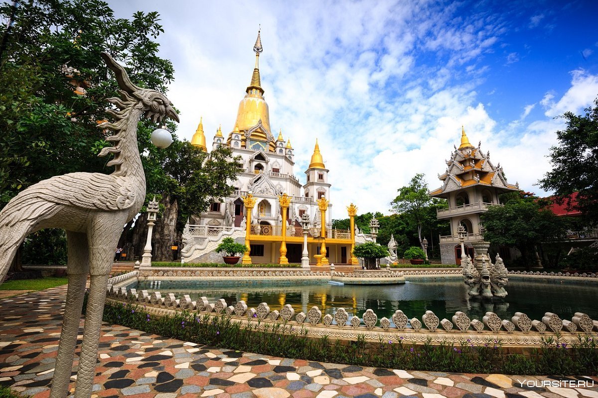 Буддисты храм Вьетнам