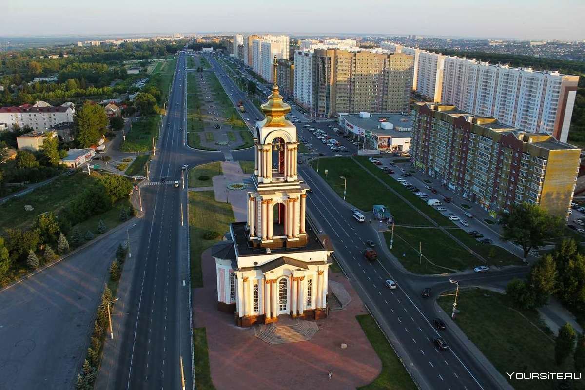 Проспект Победы Курск вид сверху