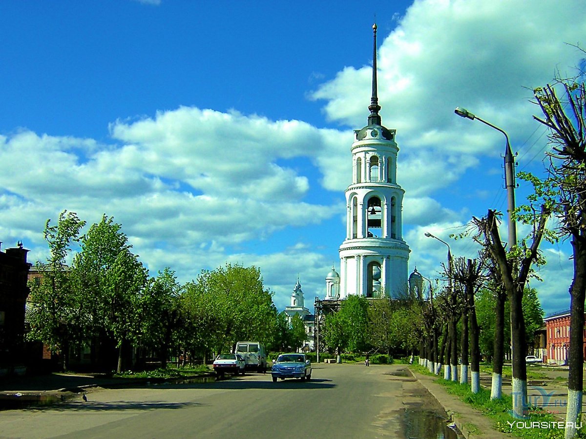 Город Шуя колокольня Воскресенского собора