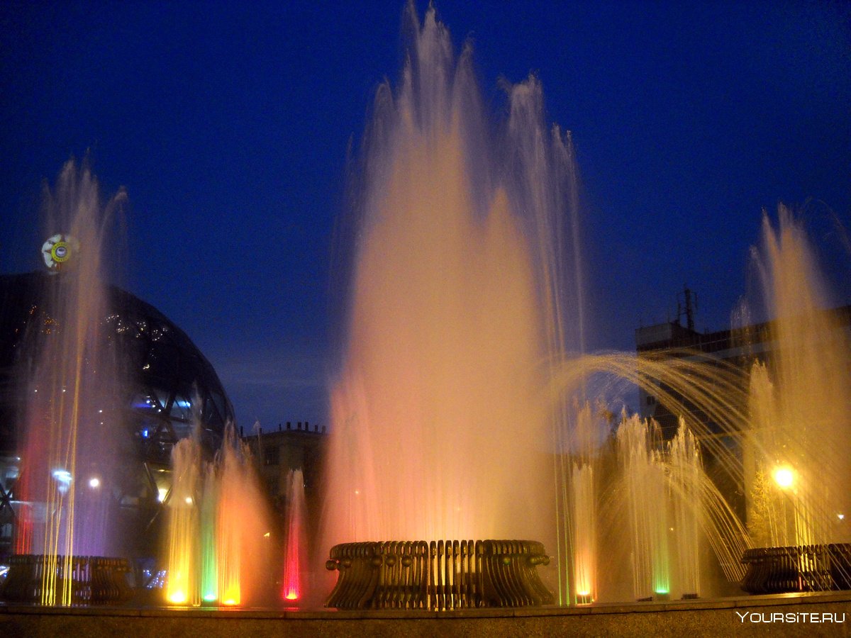 Новосибирск пл Ленина фонтан