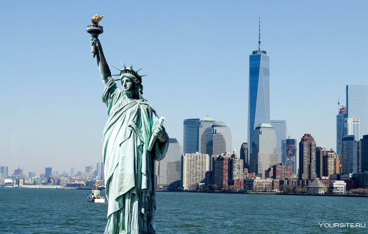 Нью-Йорк достопримечательности статуя свободы