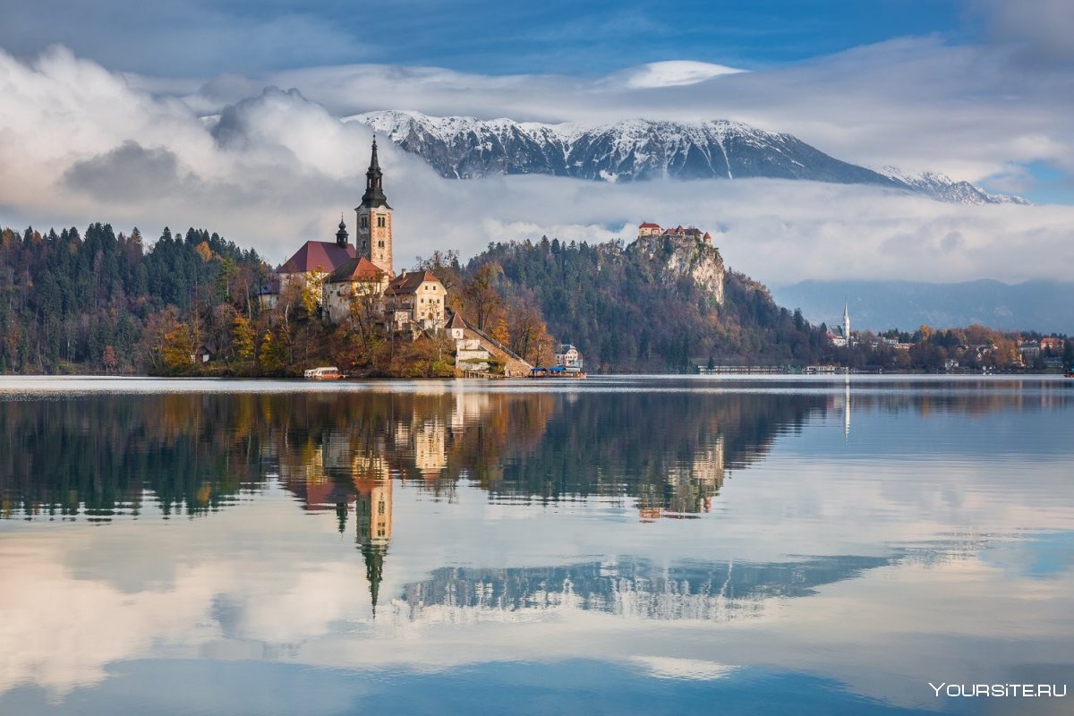 Озеро Блед Словения дома