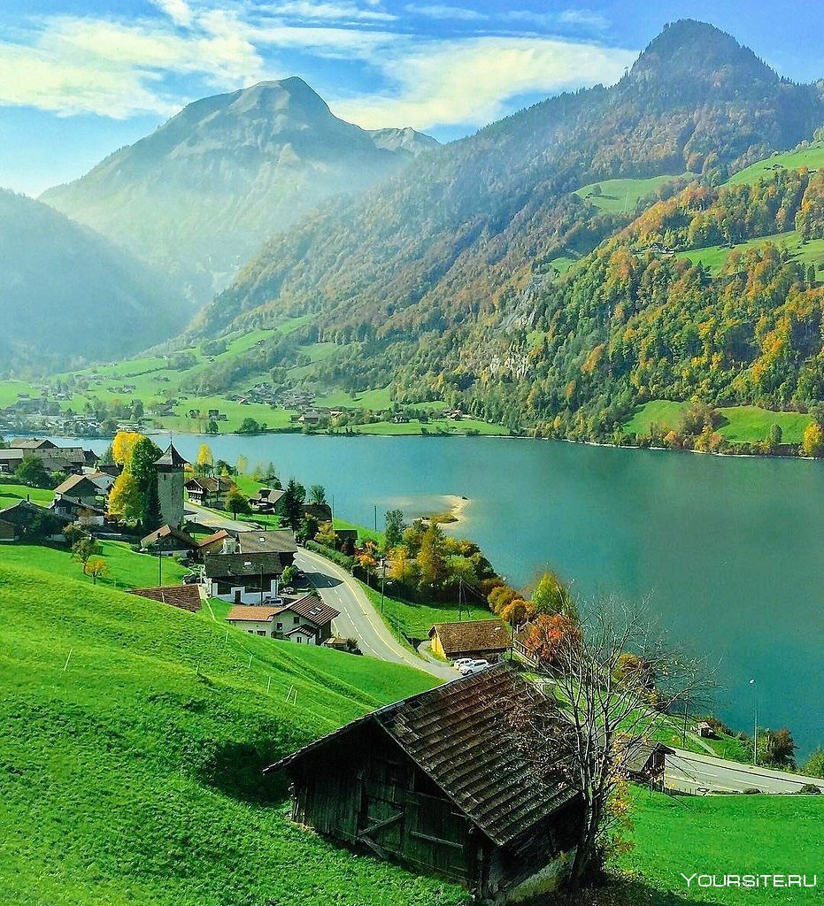 Красивое озеро Лунгерн - Швейцария
