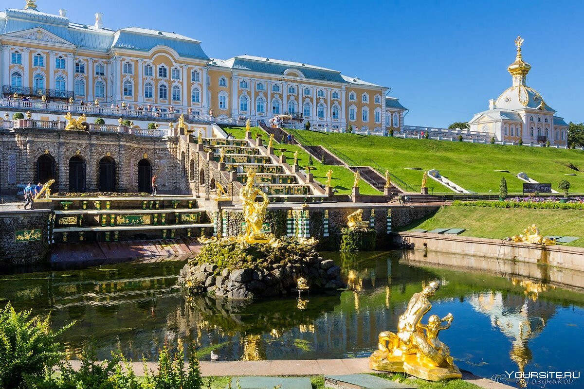 Достопримечательности Санкт Петербурга большой Петергофский дворец