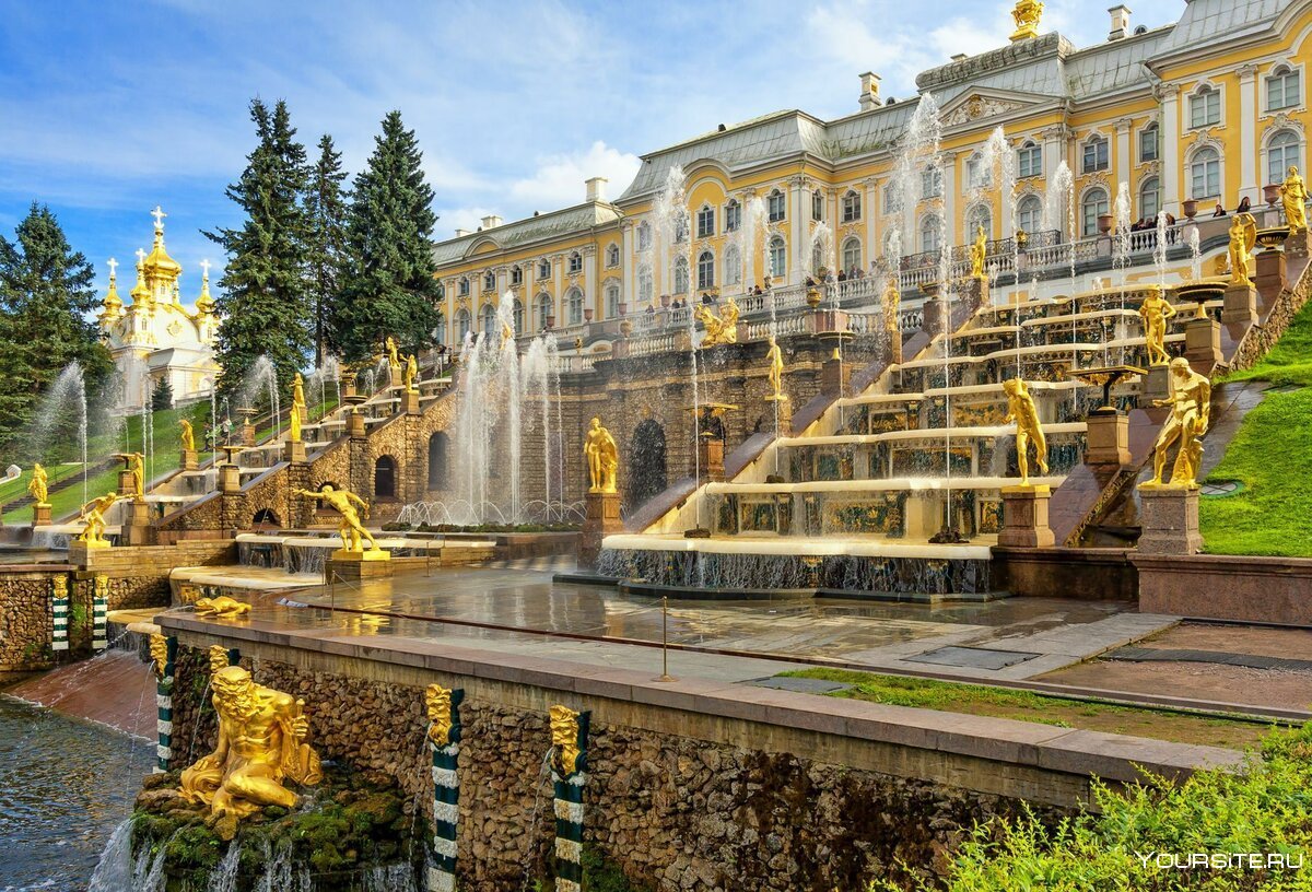 Петергоф Нижний парк фонтаны