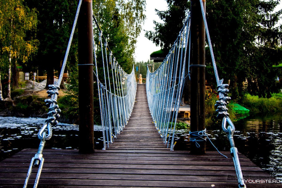 Парк Рускеала мост подвесной