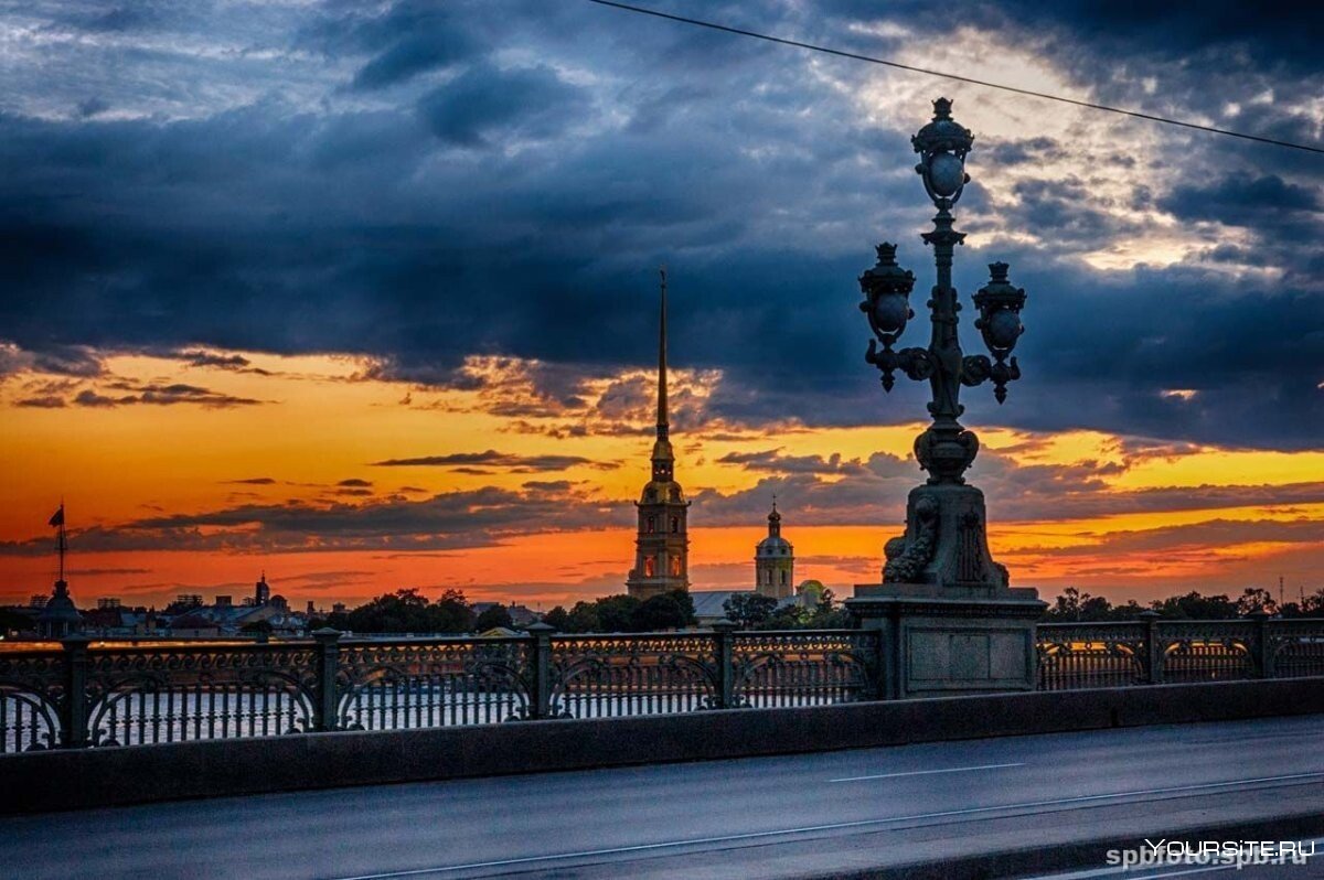Петропавловская крепость Троицкий мост Санкт-Петербург
