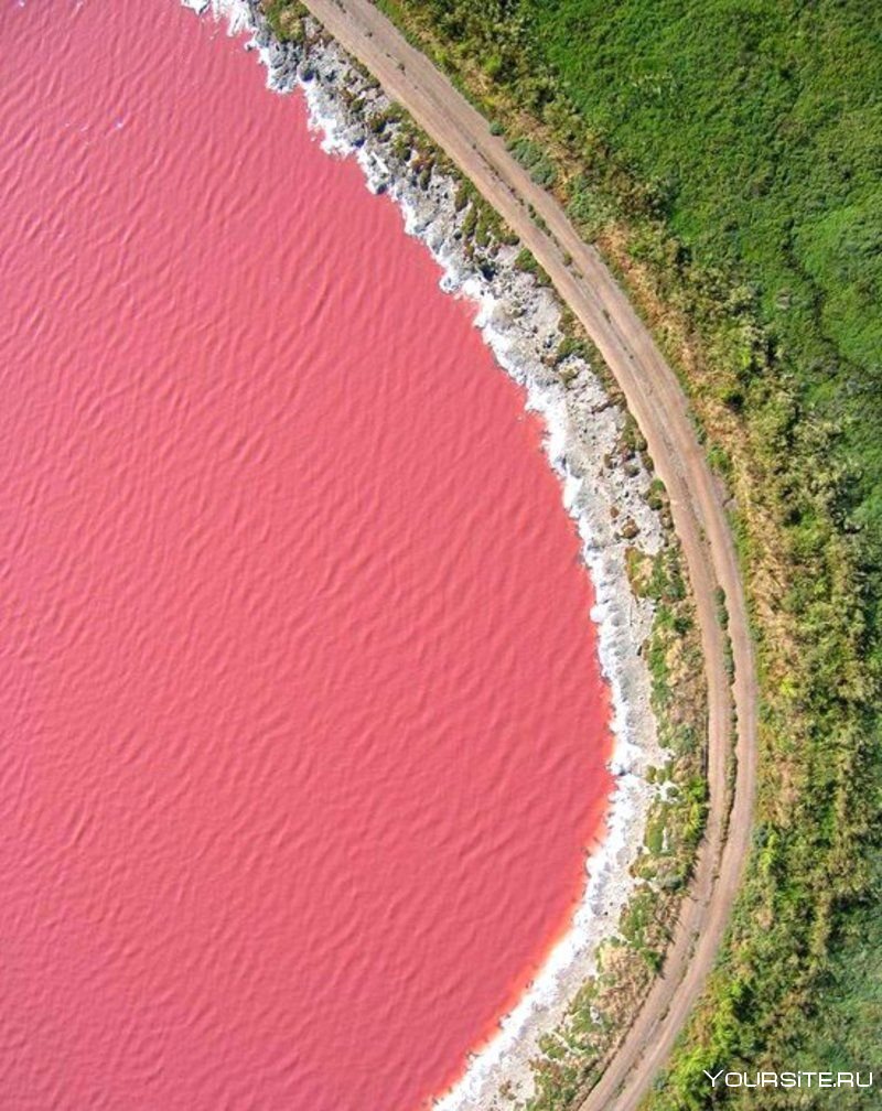 Озеро Хильер в Австралии
