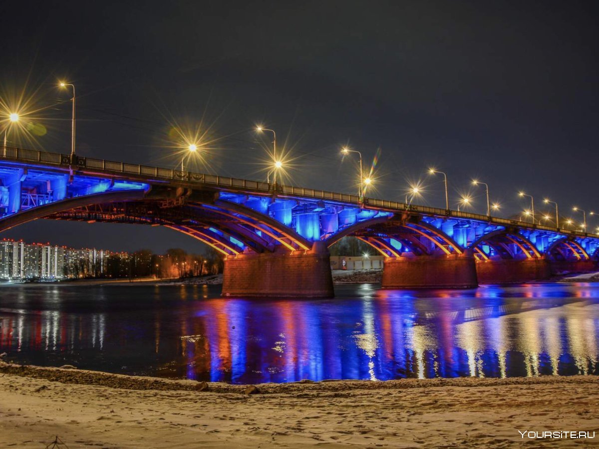 Октябрьский мост Новосибирск 2021