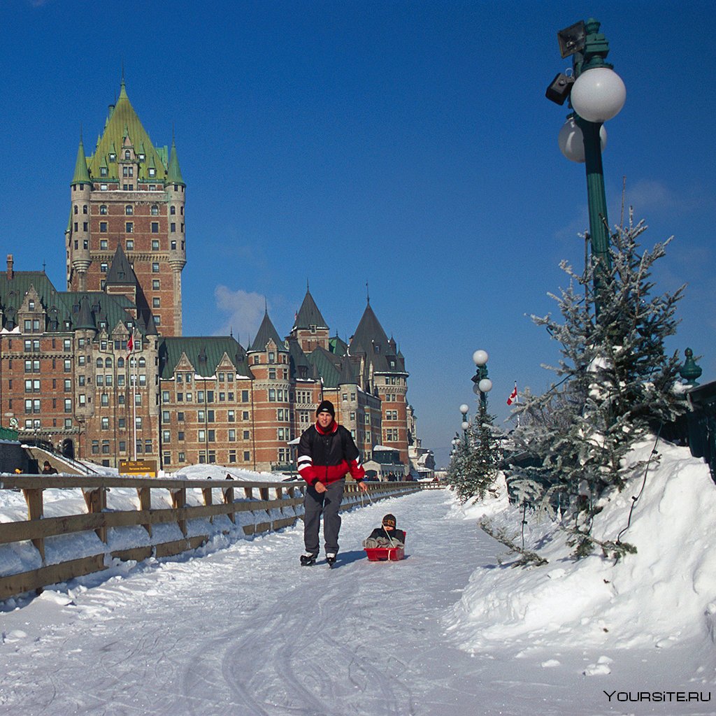 Квебек,провинция Канады зимой