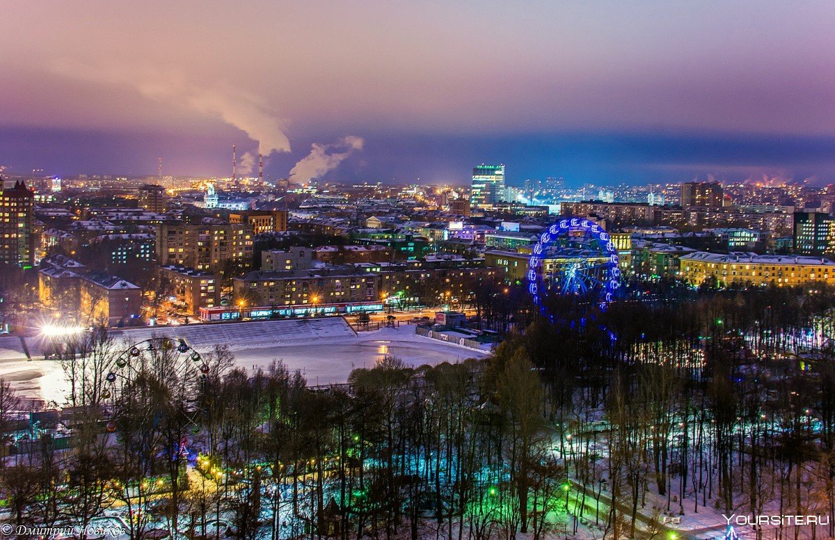 Ночная зимняя Пермь