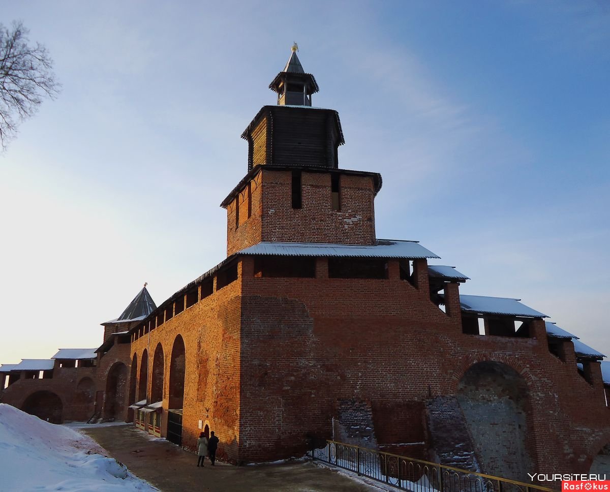 Нижегородский Кремль Ивановская и часовая башня