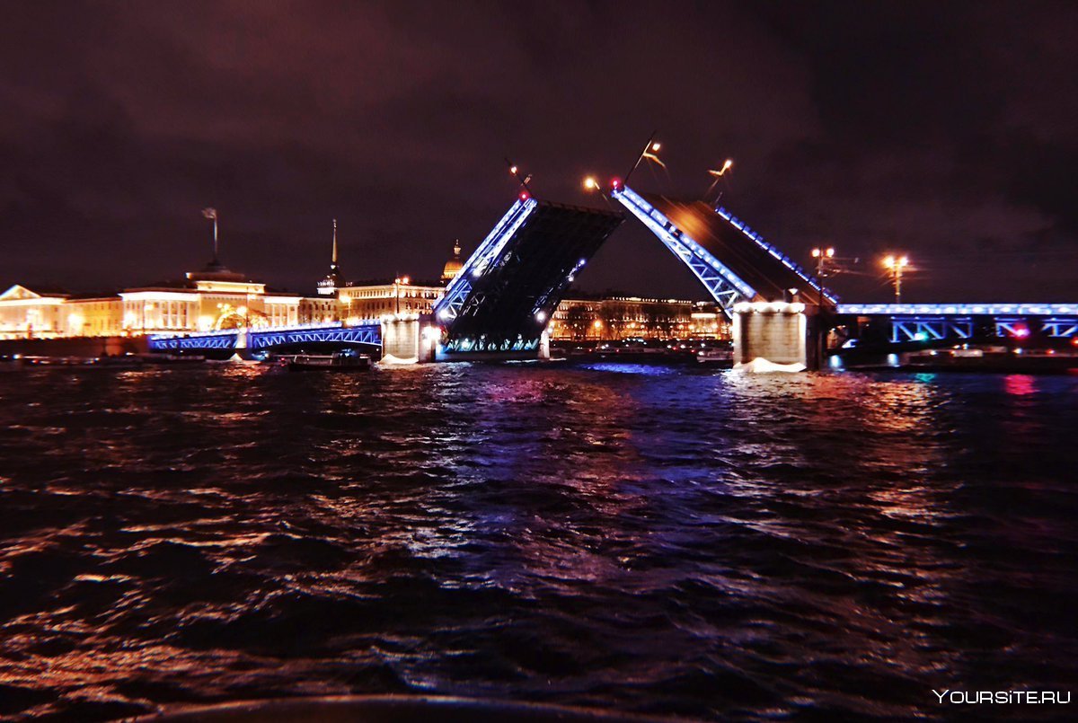 Ночной Петербург Дворцовый мост