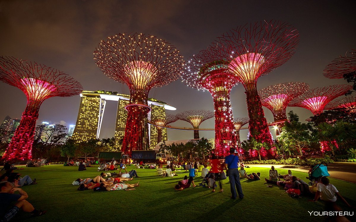 Парк сады в Сингапуре