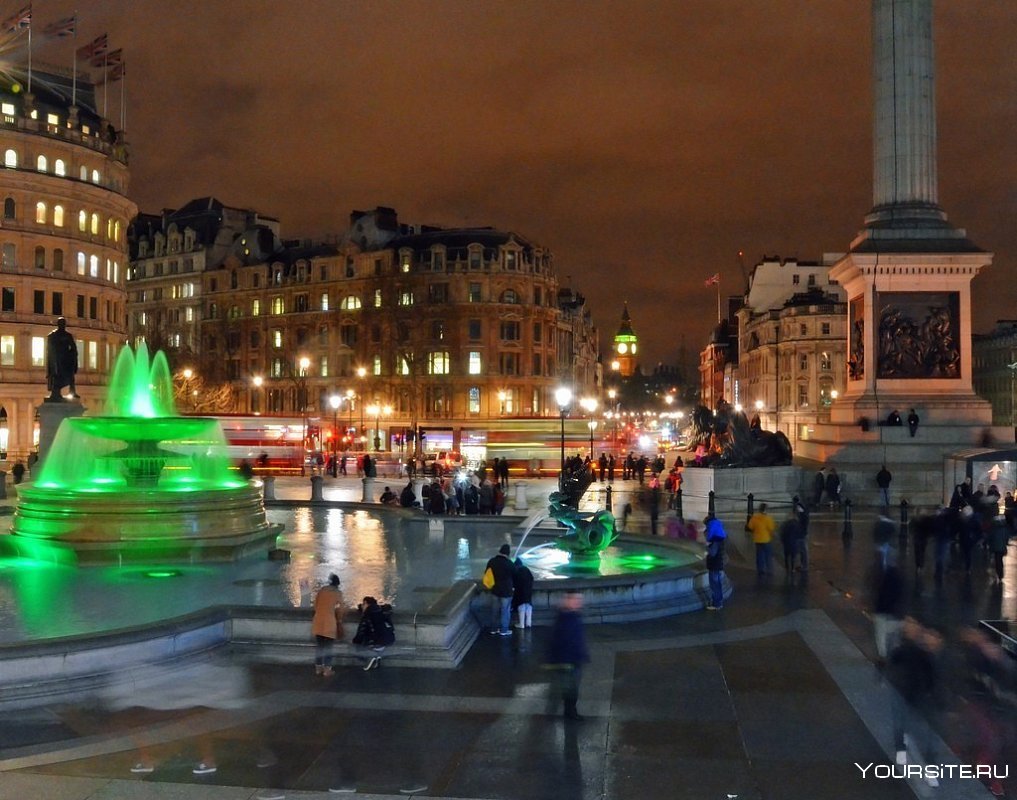 Трафальгарская площадь в Лондоне фото