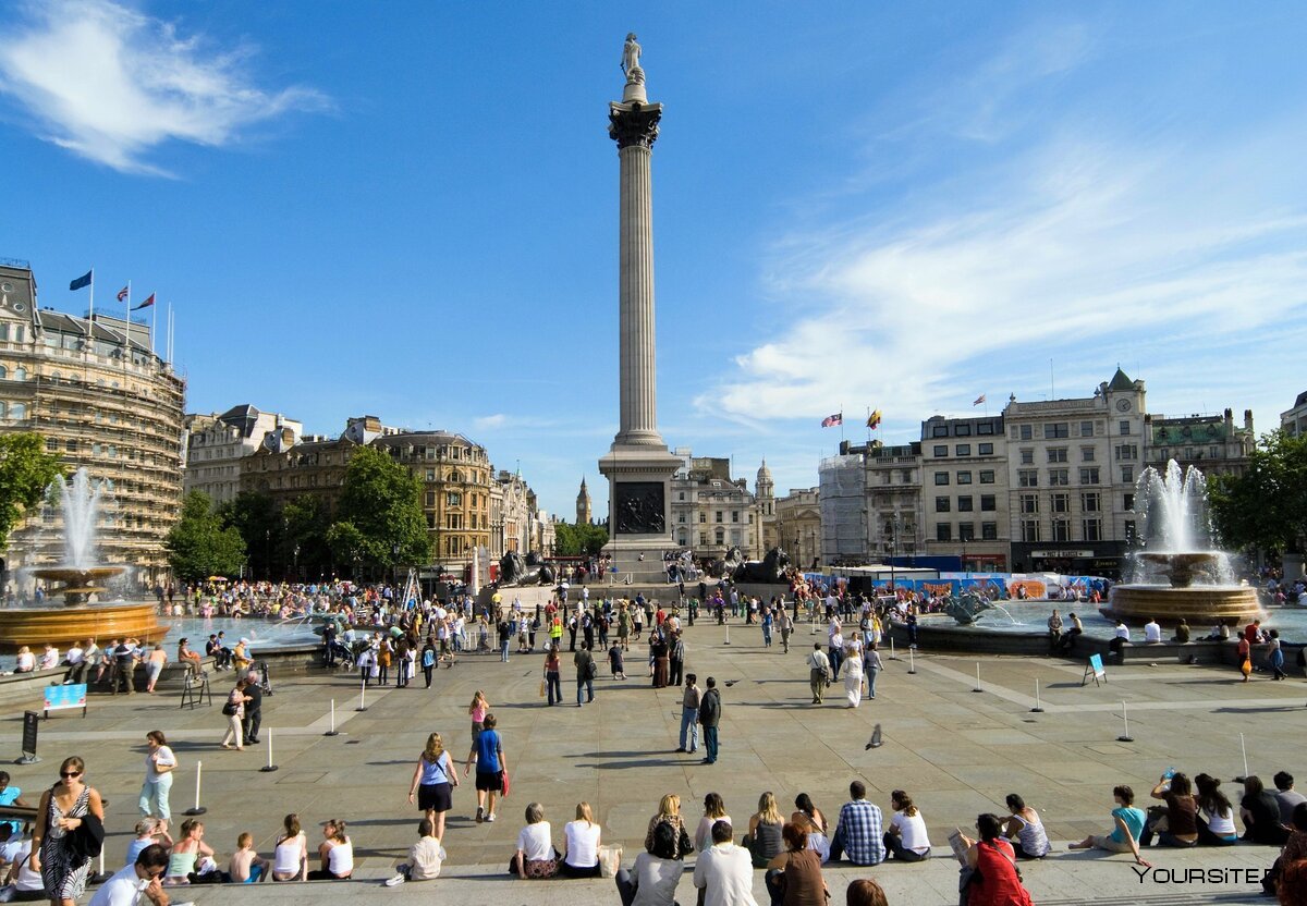 Трафальгарская площадь в лондоне фото