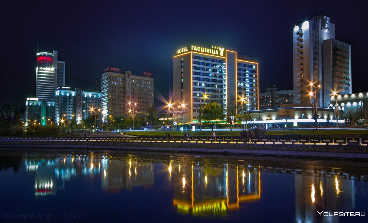 Беларусь ночной Минск