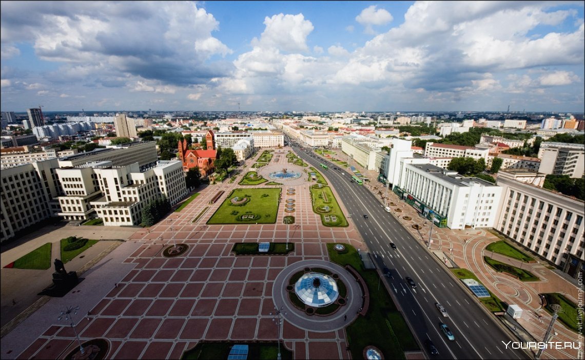 Белоруссия Минск площадь независимости