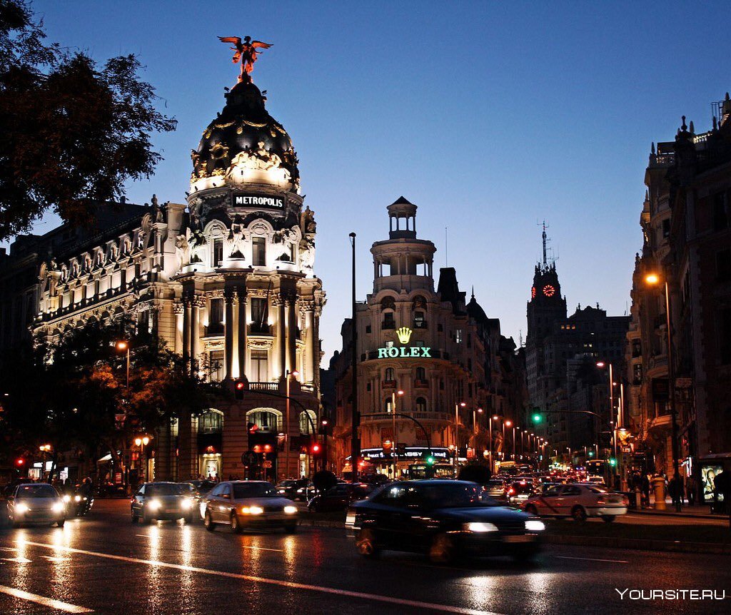 Улица Гран ВИА Мадрид