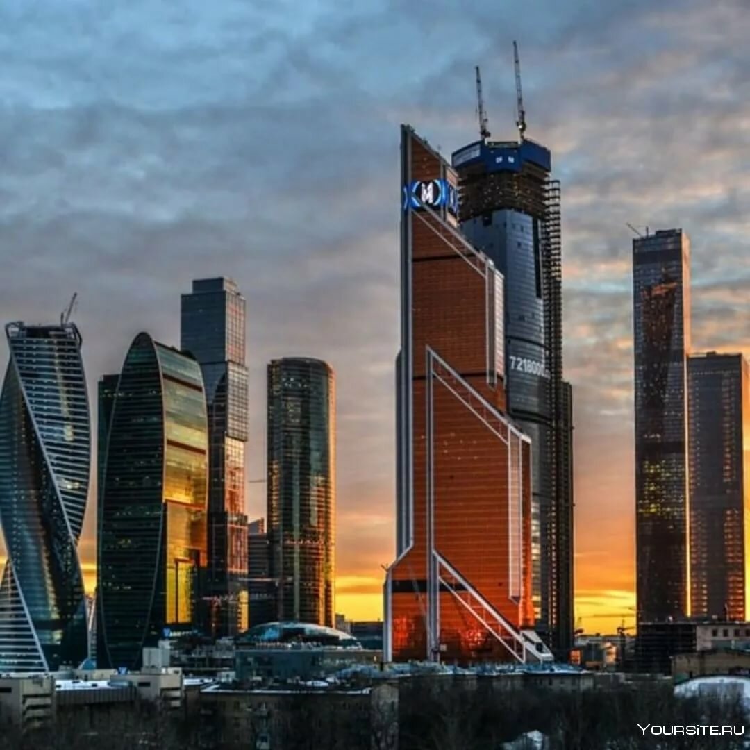 Высотки Москва Сити