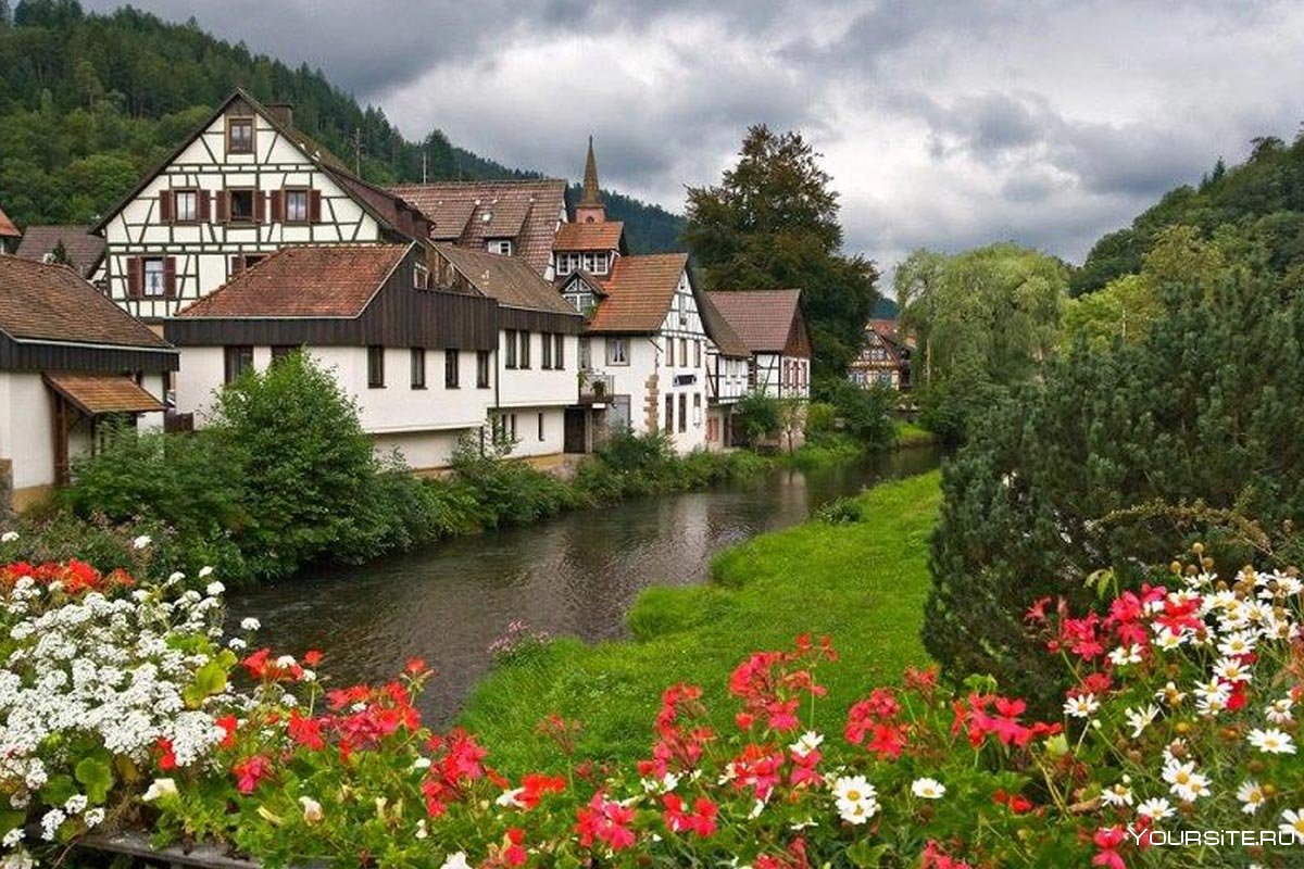 Германия деревня черный лес Шварцвальд