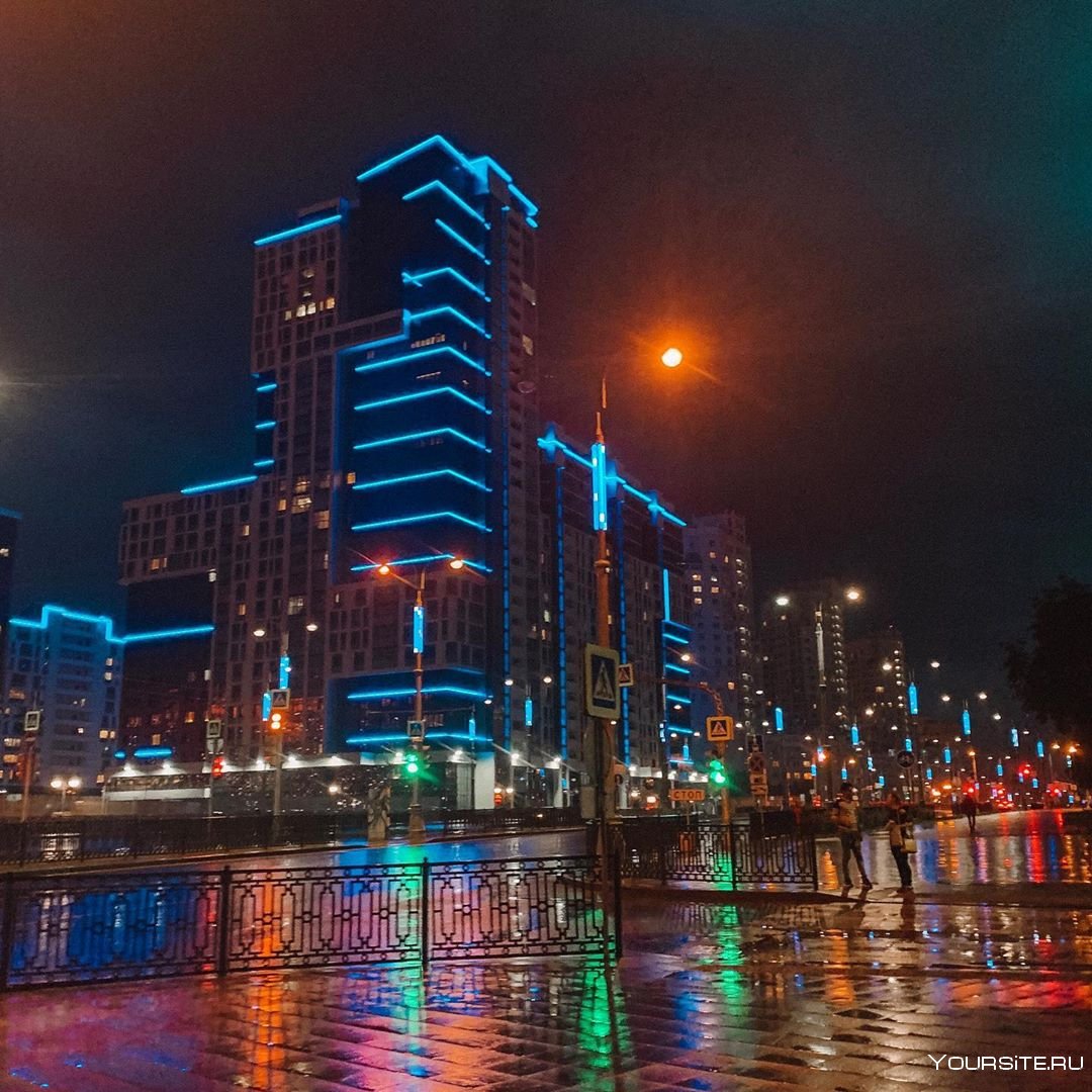 Екатеринбург Сити ночью